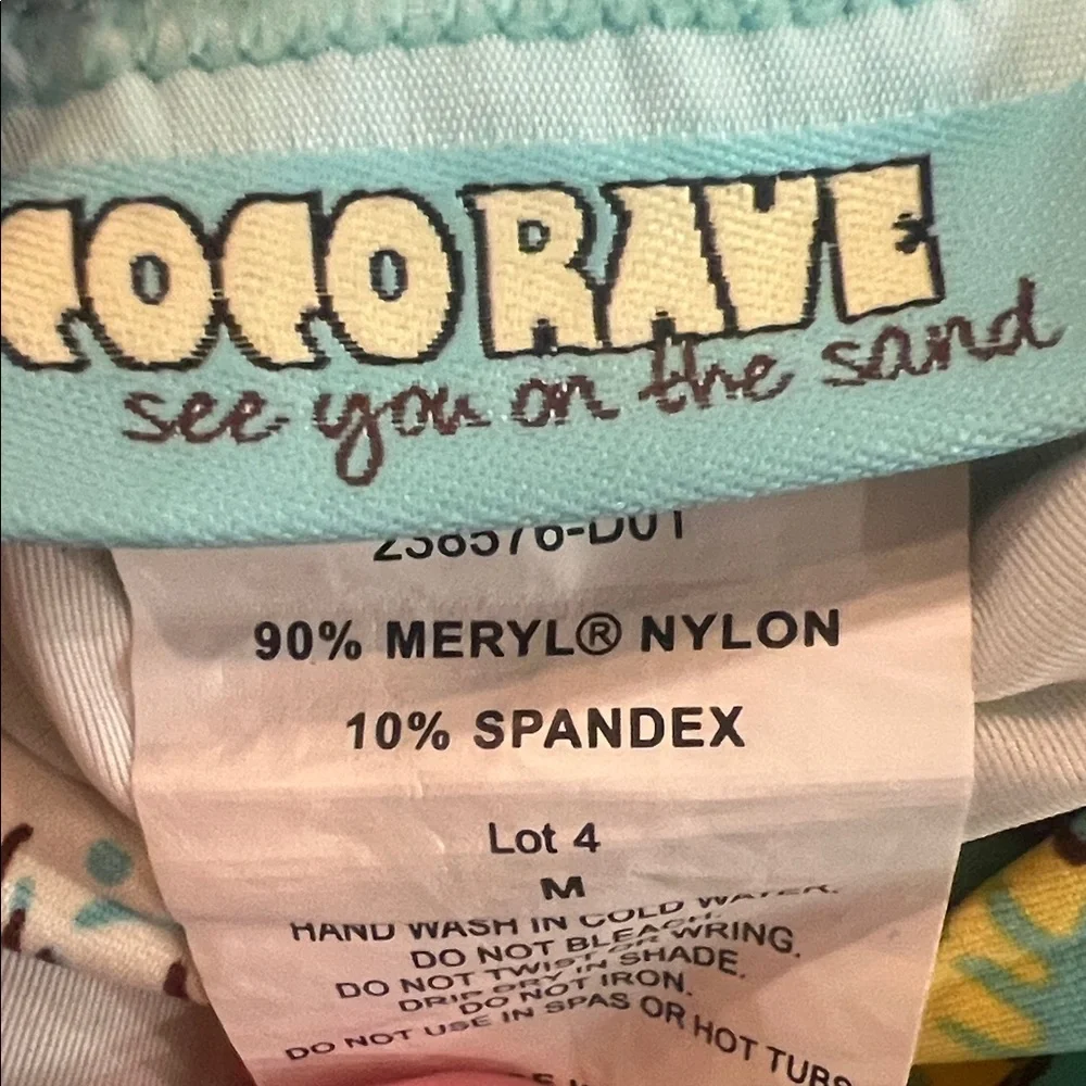 Turquoise Floral Ruffle Bikini Set - Picture 5 of 9